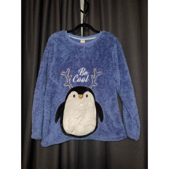Ugly Christmas Sweater Xmas Sweatshirt Fleece Crewneck Size Large - Picture 1 of 3